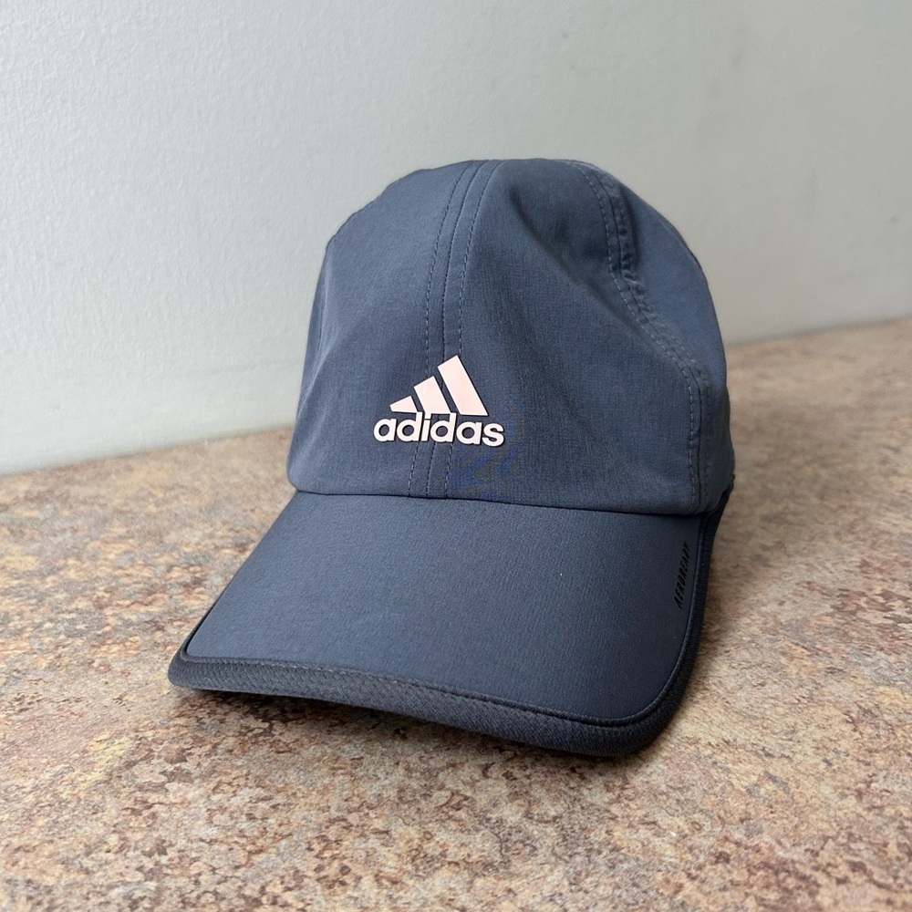 Adidas women’s gray quick dry baseball style running hat